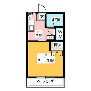 フローレンス白鳥【2階】の間取り