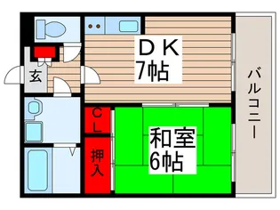 桜フラッツ【3階】の間取り