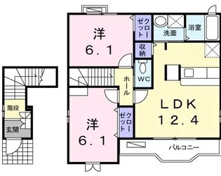 Lugana矢口【2階】の間取り