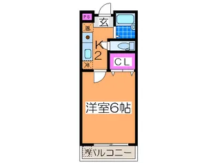 メゾンド-ルバンブ-グラ-ス【2階】の間取り