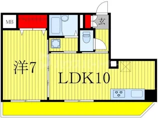 INSURANCE BLDG.VI【3階】の間取り