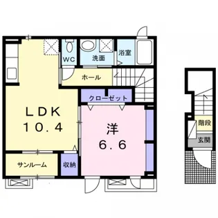 リアーレ丑寅【2階】の間取り