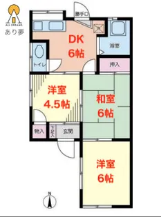 ミッツ坂本【1階】の間取り