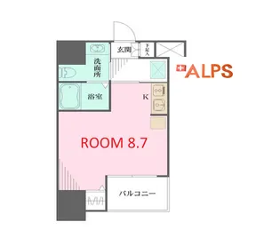 神奈川県横浜市神奈川区鶴屋町2【マンション】の間取り