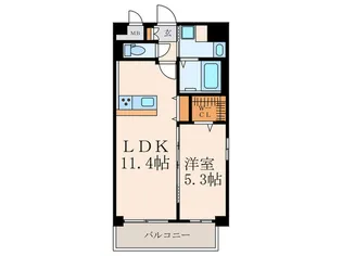 サンビーム三萩野駅前【8階】の間取り