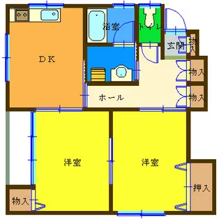 セレーナ元住吉II【2階】の間取り