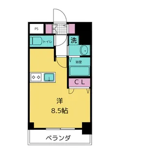 プレサンス丸の内レジデンスII【2階】の間取り