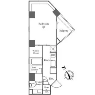 KDXレジデンス麻布仙台坂【3階】の間取り