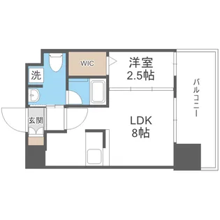 ドゥーエ赤坂【14階】の間取り