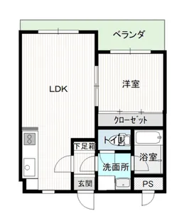 シティハウスヒラノ【2階】の間取り