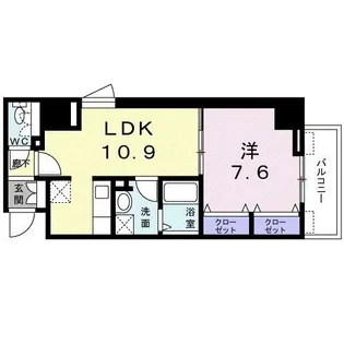 セジュール・モリ【7階】の間取り