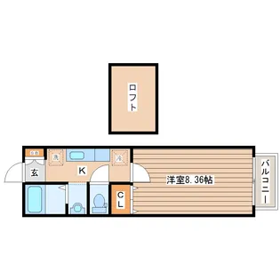 アフォリステーション新田東イースト【1階】の間取り