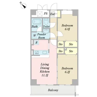 サンクチュアリ【5階】の間取り