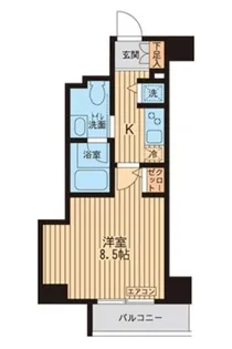 KDXレジデンス入谷【7階】の間取り