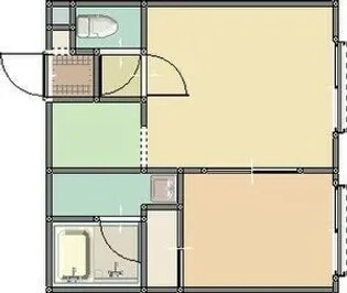 サンライト豊平【1階】の間取り