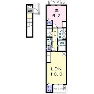 メゾンクレア【2階】の間取り