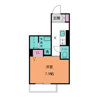 Casa la・Luce【2階】の間取り