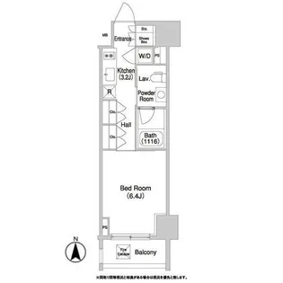 コンフォリア門前仲町【3階】の間取り