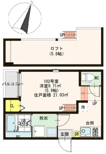 ラ・ヴェネレ【1階】の間取り