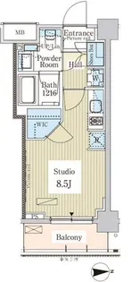 パークアクシス高田馬場テラス【2階】の間取り