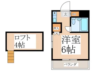 サンパレスI東伏見【1階】の間取り