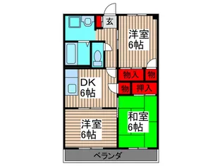 ア-バンステ-ジ【2階】の間取り