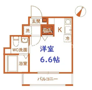 ルミナ境之谷【1階】の間取り