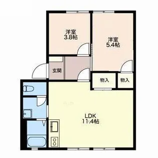 M&M【1階】の間取り