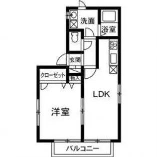 ラ・プラージュ【1階】の間取り