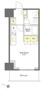 プライムメゾン白金台タワー【16階】の間取り