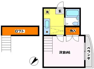 ジュネパレスコスモ【2階】の間取り