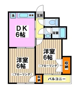 プレステージ三鷹【1階】の間取り