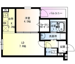 フジパレス遠里小野サウス【2階】の間取り