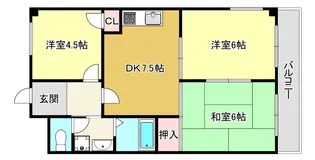 ビューティハイム中之島【2階】の間取り