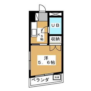 一杉マンション【4階】の間取り