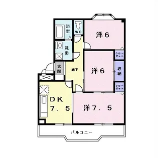 エクセル則武【2階】の間取り