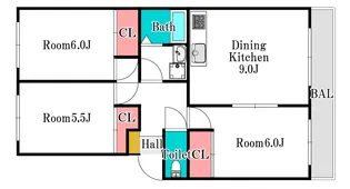 グレーシア福田【2階】の間取り