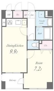 プリムヴェール蔵前【2階】の間取り