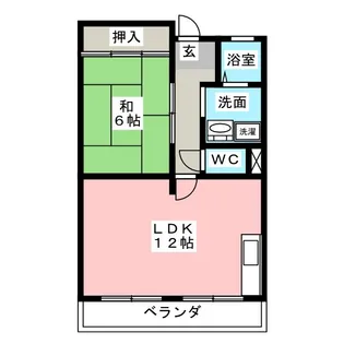 アサヒパレス【2階】の間取り