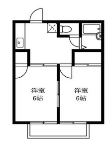 コーポ大岡山II【1階】の間取り