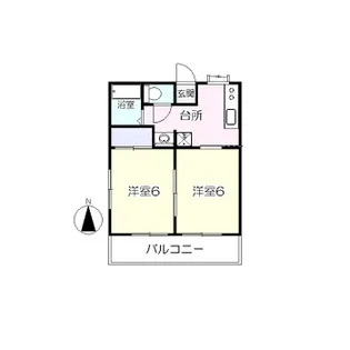 コーポ 藤【1階】の間取り