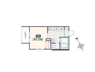 MELDIA東村山【1階】の間取り