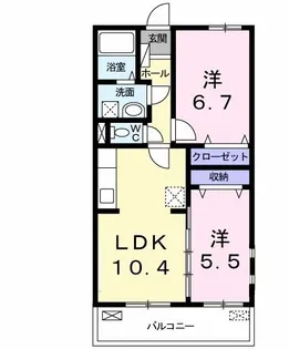 アサヒ・レジデンス I【3階】の間取り