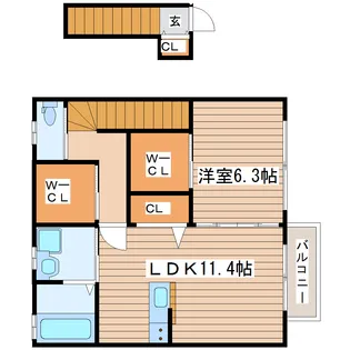 エルカーサ杜【2階】の間取り