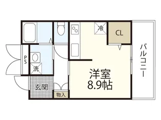 El Clasico駅前【2階】の間取り