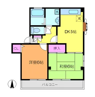 ガーデンアイリス【2階】の間取り