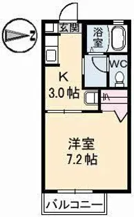 シャーメゾン奥村【1階】の間取り