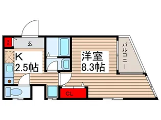シエテ押上【5階】の間取り