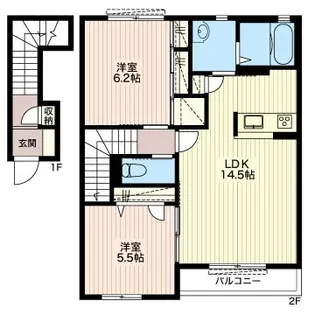 La Fleur I【2階】の間取り