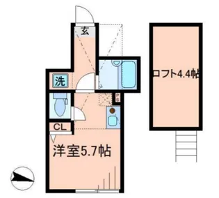 バーミープレイス蒲田III【1階】の間取り